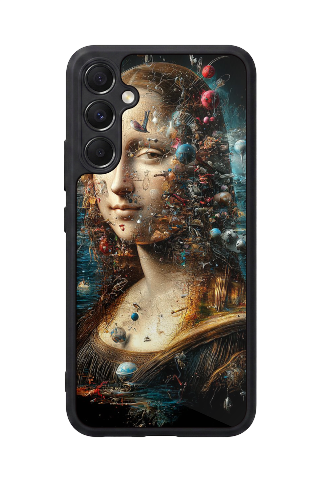 Samsung Galaxy M34 Uyumlu Monalisa Tasarımlı Glossy Premium Kılıf