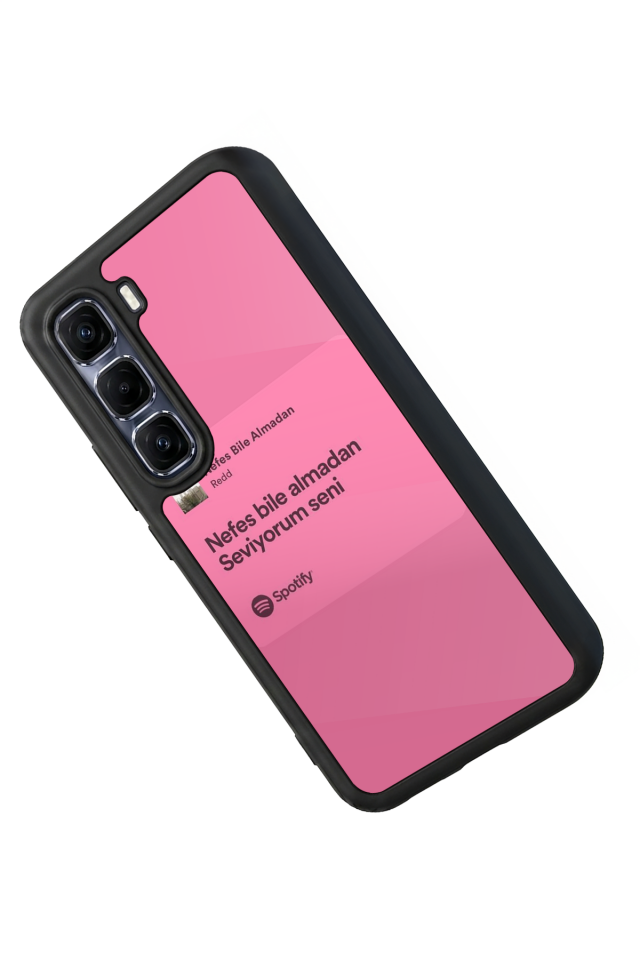 Infinix Hot 60 Pro Plus Uyumlu Sarki Sozleri Tasarımlı Glossy Premium Kılıf
