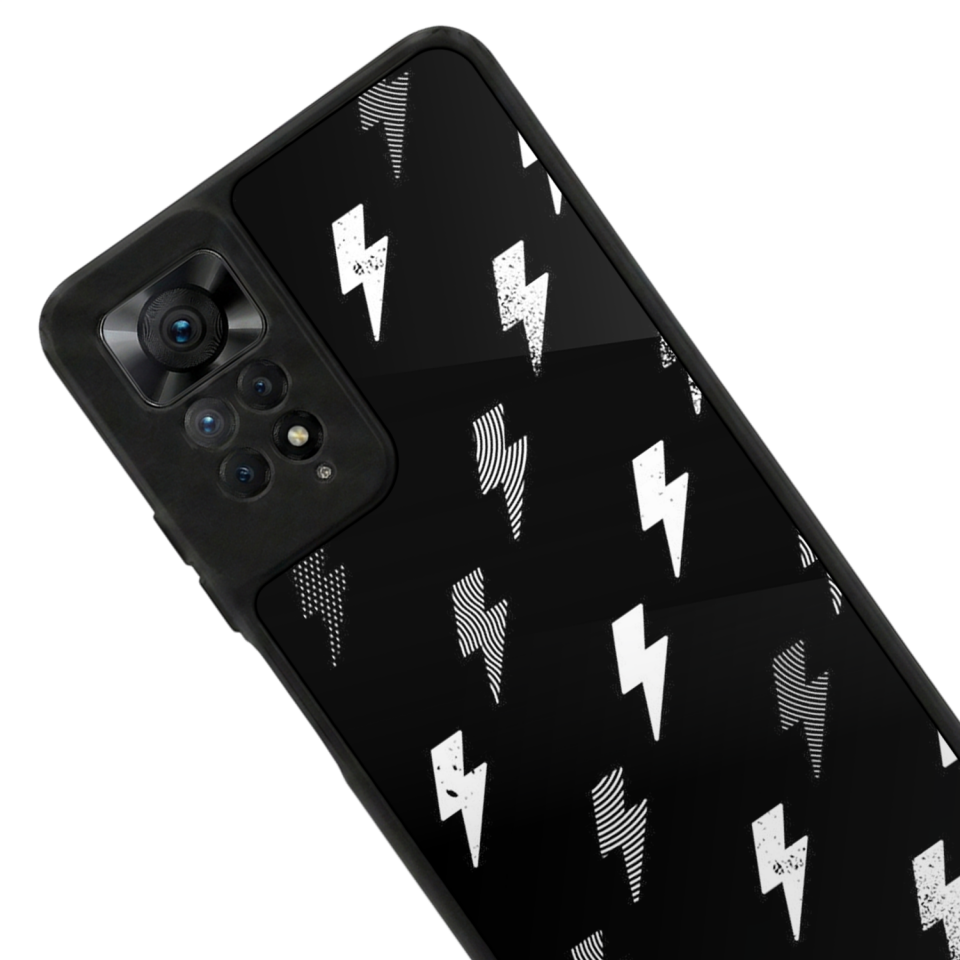 Xiaomi Redmi Note 12 Pro Uyumlu Simsek Tasarımlı Glossy Premium Kılıf