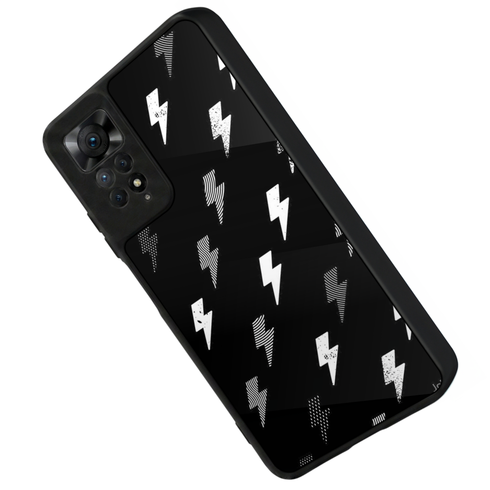 Xiaomi Redmi Note 12 Pro Uyumlu Simsek Tasarımlı Glossy Premium Kılıf