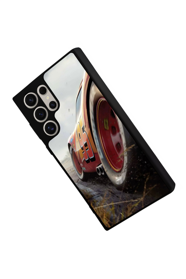 Samsung Galaxy S24 Ultra Uyumlu Şimsek McQueen Tasarımlı Glossy Premium Kılıf