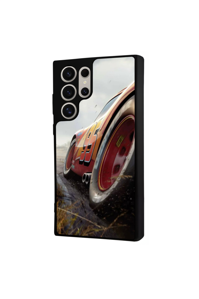 Samsung Galaxy S24 Ultra Uyumlu Şimsek McQueen Tasarımlı Glossy Premium Kılıf