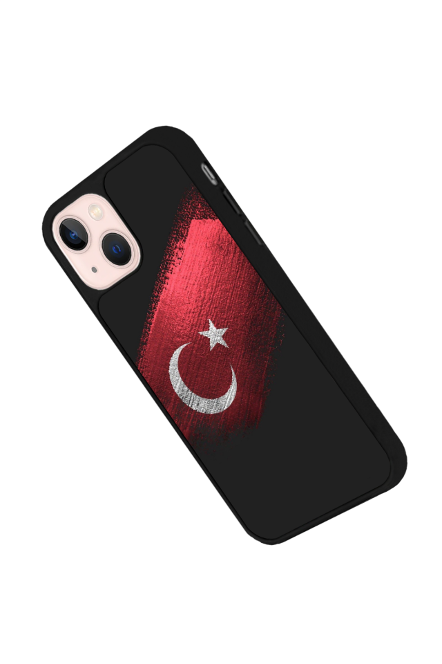 iPhone 14 Plus Uyumlu Türk Bayragi Tasarımlı Glossy Premium Kılıf
