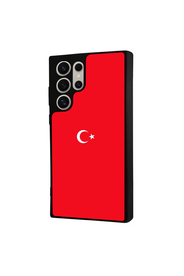 Samsung Galaxy S22 Ultra Uyumlu Türk Bayragi Tasarımlı Glossy Premium Kılıf