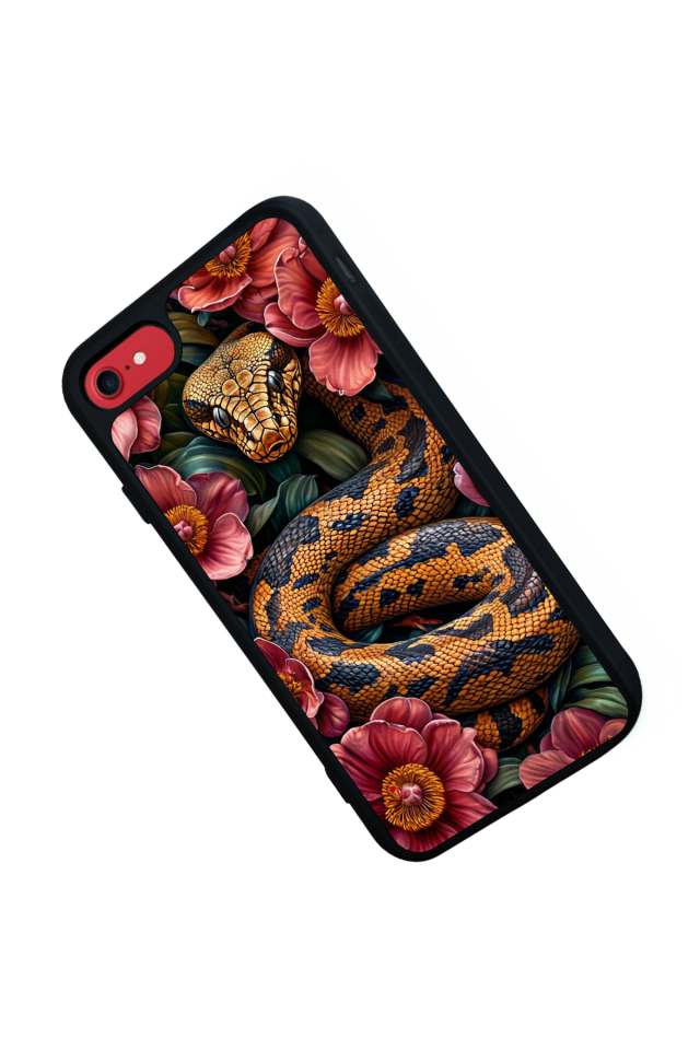 iPhone 8 Uyumlu Yılan Tasarımlı Glossy Premium Kılıf