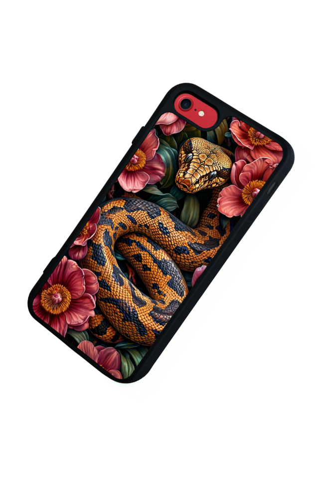 iPhone 8 Uyumlu Yılan Tasarımlı Glossy Premium Kılıf