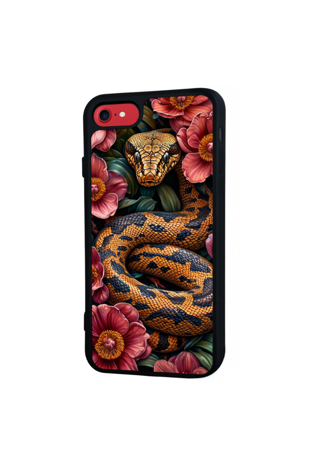 iPhone 8 Uyumlu Yılan Tasarımlı Glossy Premium Kılıf