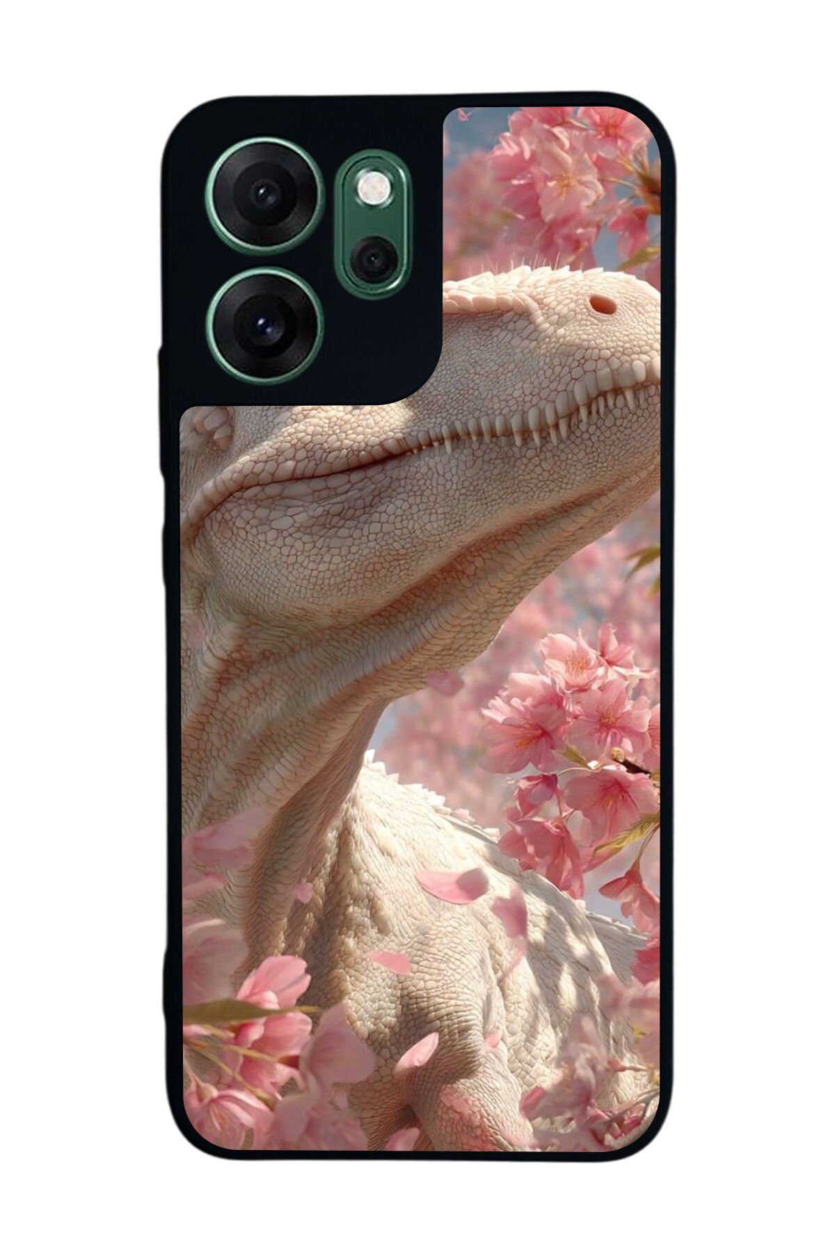 Oppo Reno 14F Uyumlu Dinazor Tasarımlı Glossy Premium Kılıf