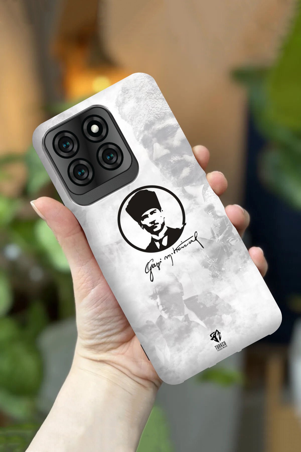 Reeder S71 Uyumlu Kamera Korumalı Atatürk Desenli HD Baskılı Silikon Kılıf