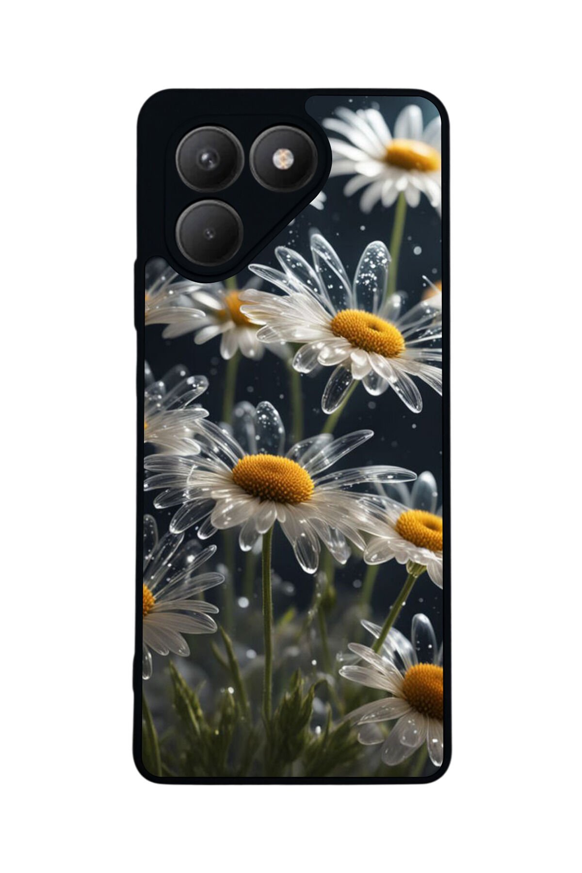 Tecno Pova 7 Mat Uyumlu Siyah Kılıf – Yumuşak Silikon, Koruyucu, Şok Emici Kapak