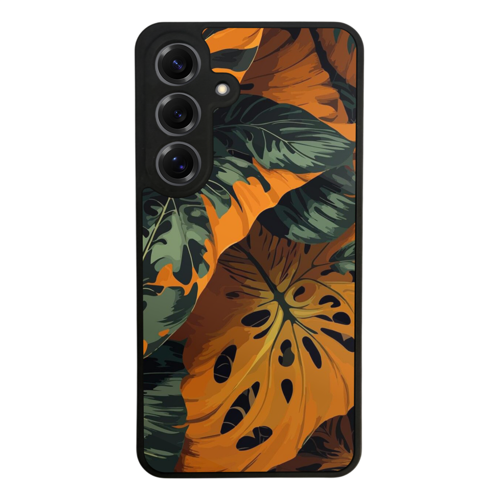 Samsung Galaxy S25 Uyumlu Botanik Tasarımlı Glossy Premium Kılıf