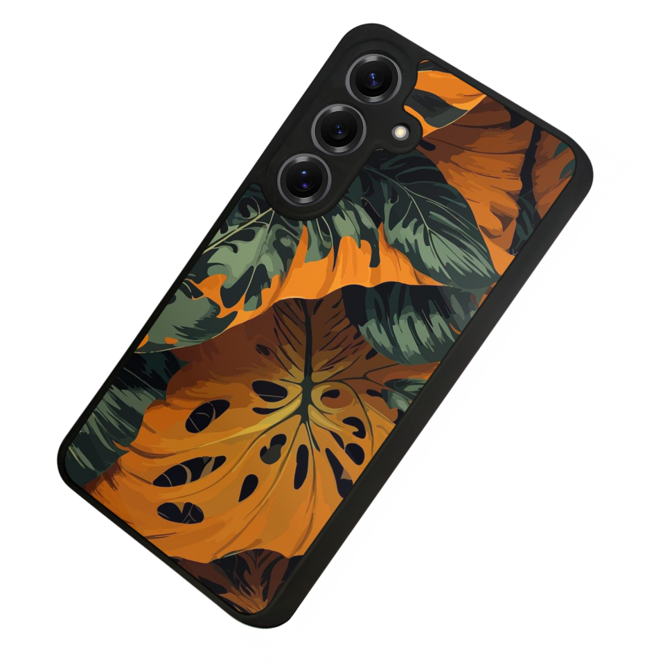 Samsung Galaxy S25 Uyumlu Botanik Tasarımlı Glossy Premium Kılıf
