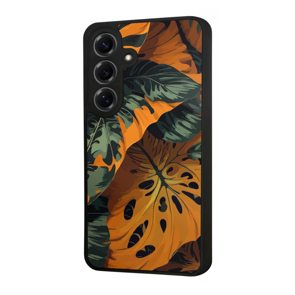 Samsung Galaxy S25 Uyumlu Botanik Tasarımlı Glossy Premium Kılıf