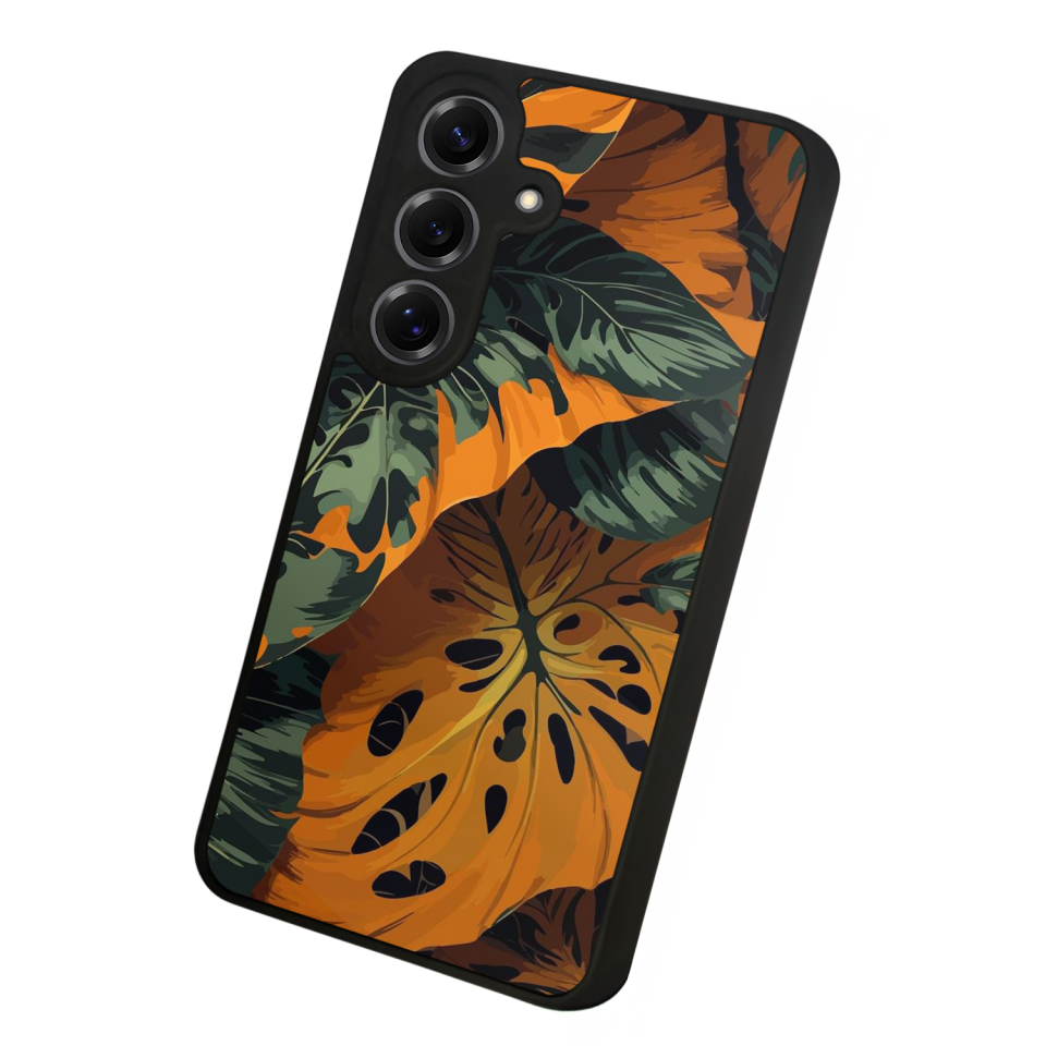 Samsung Galaxy S25 Uyumlu Botanik Tasarımlı Glossy Premium Kılıf