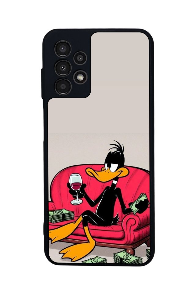 Samsung Galaxy A23 Uyumlu Daffy duck Tasarımlı Glossy Premium Kılıf