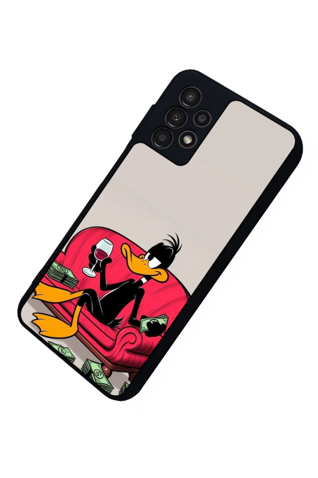 Samsung Galaxy A23 Uyumlu Daffy duck Tasarımlı Glossy Premium Kılıf