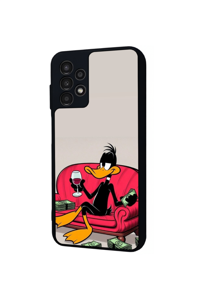 Samsung Galaxy A23 Uyumlu Daffy duck Tasarımlı Glossy Premium Kılıf