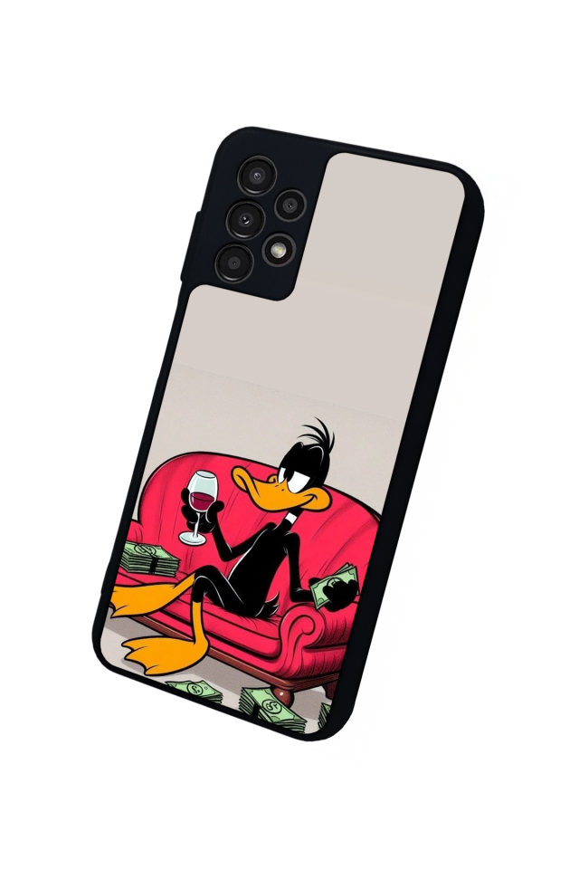 Samsung Galaxy A23 Uyumlu Daffy duck Tasarımlı Glossy Premium Kılıf