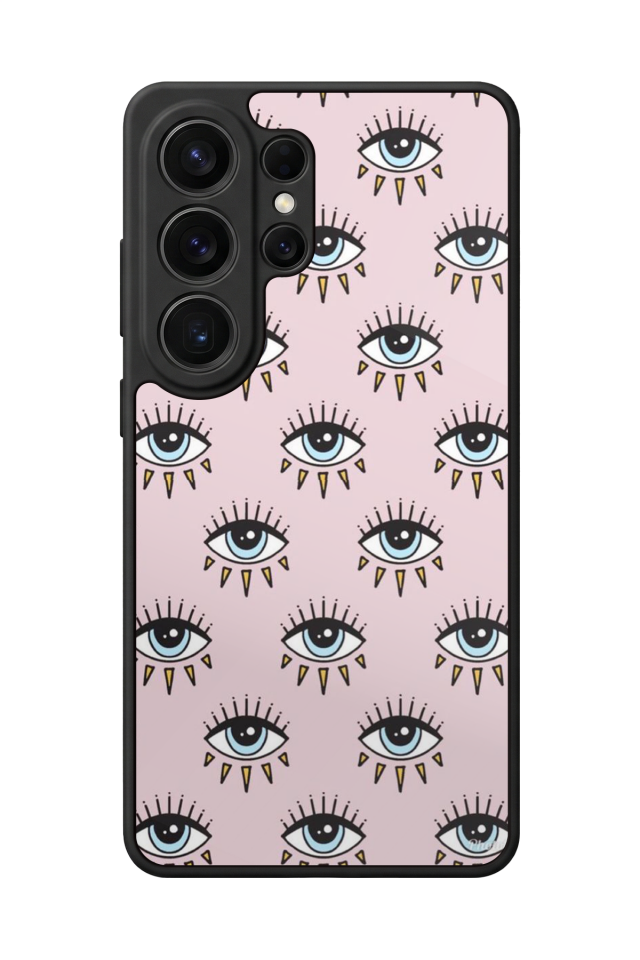 Samsung Galaxy S26 Ultra Uyumlu Göz Tasarımlı Glossy Premium Kılıf