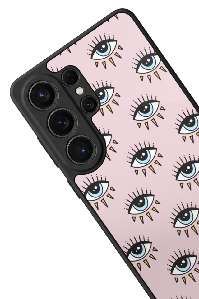 Samsung Galaxy S26 Ultra Uyumlu Göz Tasarımlı Glossy Premium Kılıf