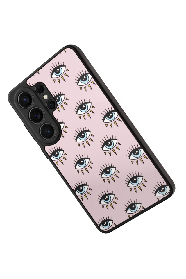 Samsung Galaxy S26 Ultra Uyumlu Göz Tasarımlı Glossy Premium Kılıf