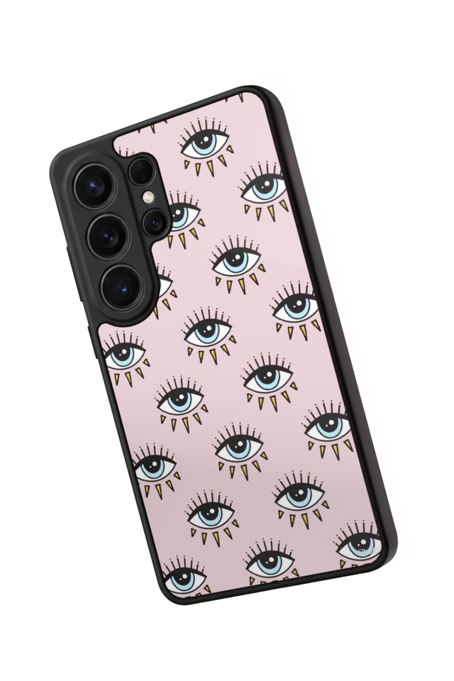 Samsung Galaxy S26 Ultra Uyumlu Göz Tasarımlı Glossy Premium Kılıf