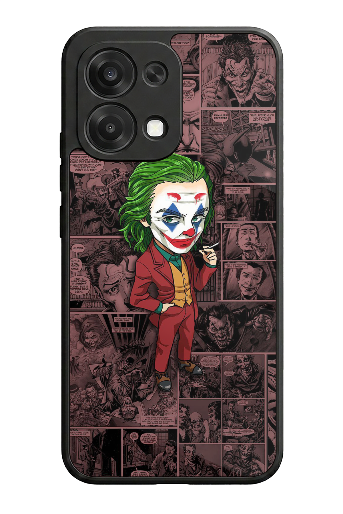 Oppo A6 Pro Uyumlu Joker Tasarımlı Glossy Premium Kılıf