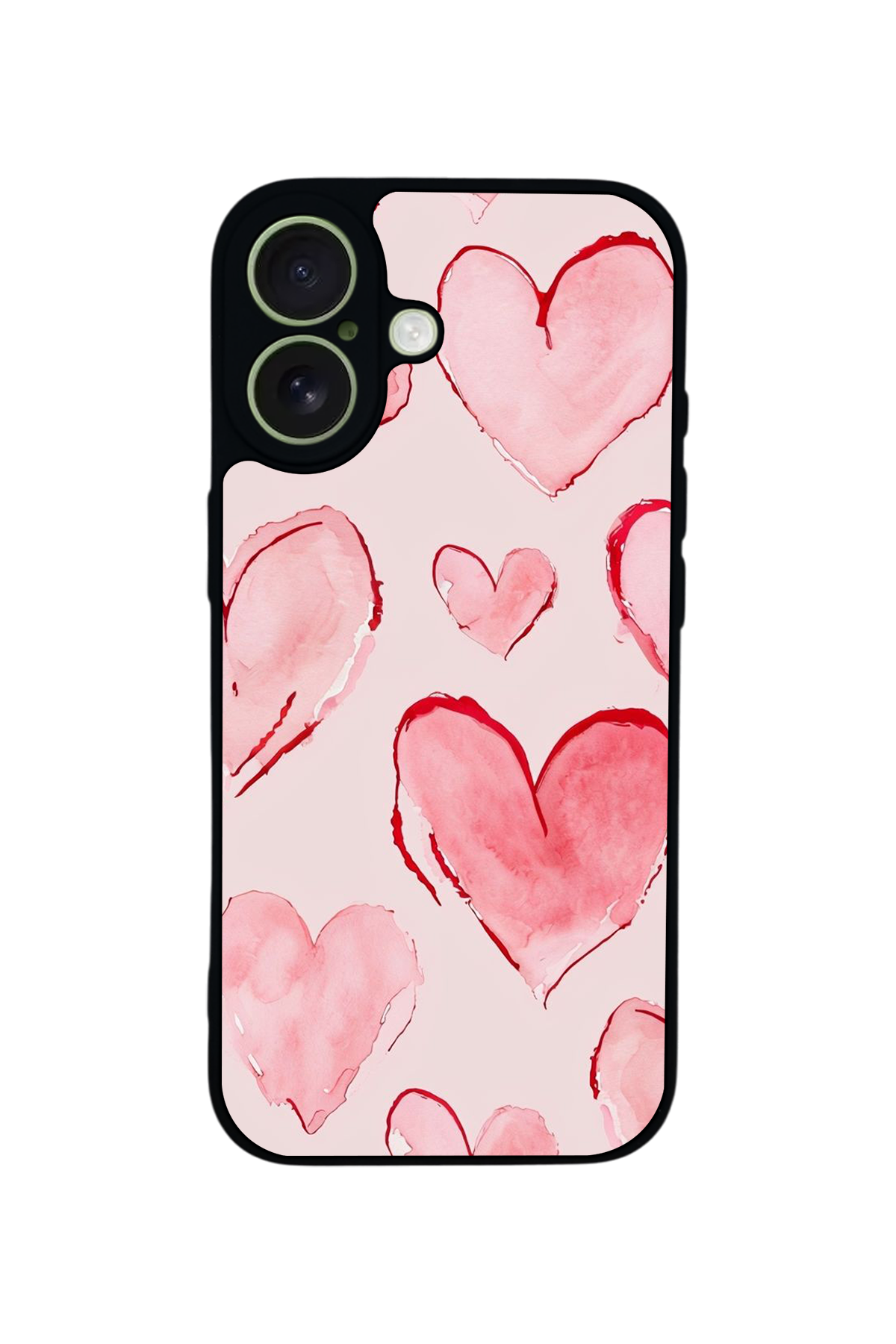 iPhone 17 Uyumlu Kalp Love Tasarımlı Glossy Premium Kılıf