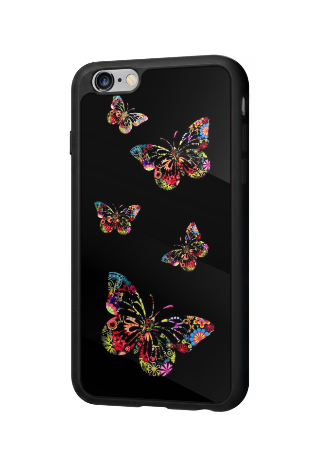 iPhone 6s Plus Uyumlu Kelebek Tasarımlı Glossy Premium Kılıf