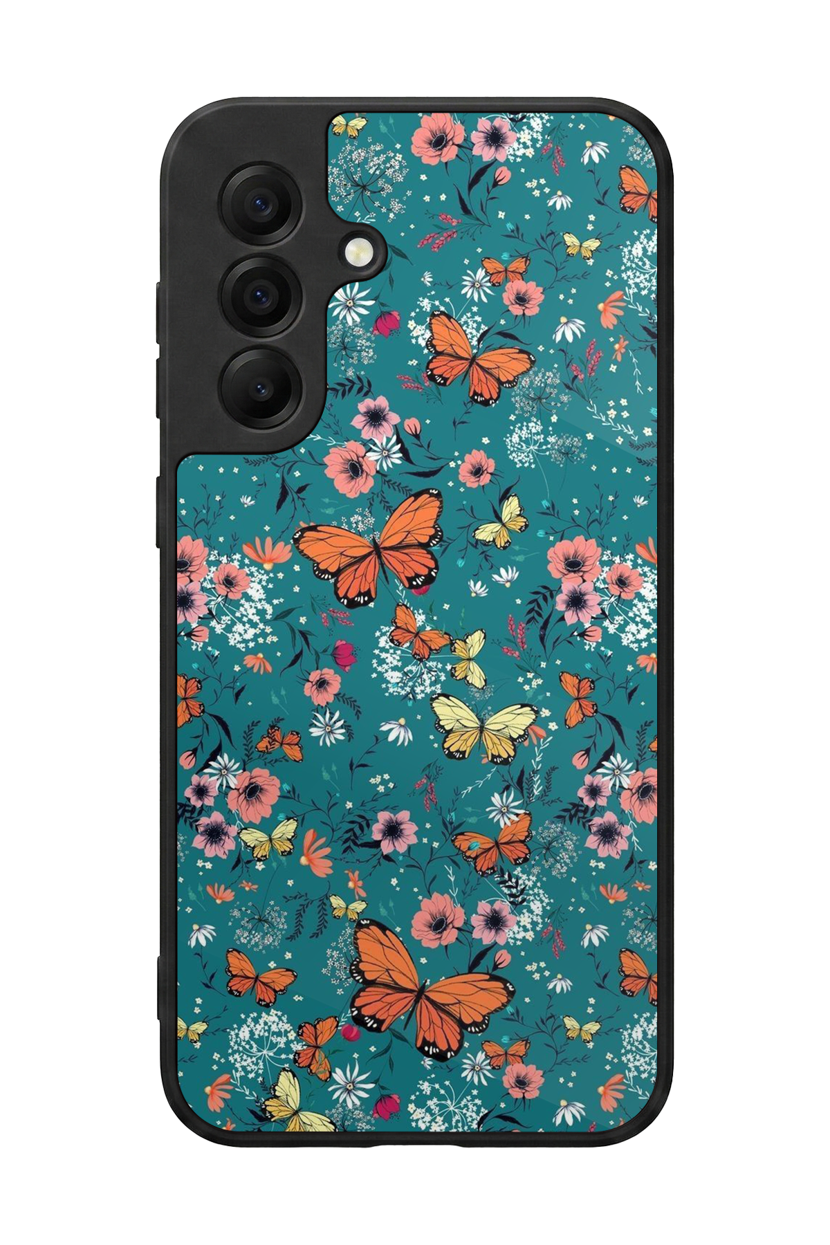 Samsung Galaxy A17 Uyumlu Kelebek Tasarımlı Glossy Premium Kılıf