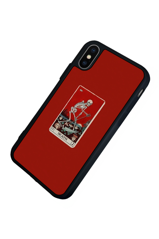 iPhone XS Max Uyumlu Kirmizi Tasarımlı Glossy Premium Kılıf