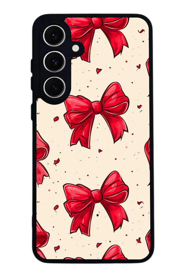 Samsung Galaxy S24 FE Uyumlu Kurdele Tasarımlı Glossy Premium Kılıf