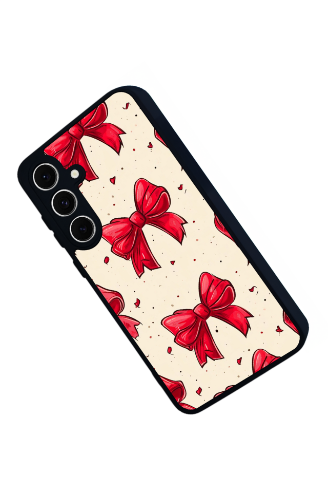 Samsung Galaxy S24 FE Uyumlu Kurdele Tasarımlı Glossy Premium Kılıf
