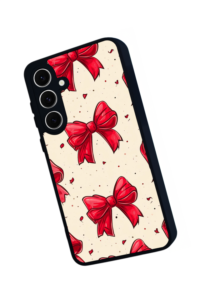 Samsung Galaxy S24 FE Uyumlu Kurdele Tasarımlı Glossy Premium Kılıf