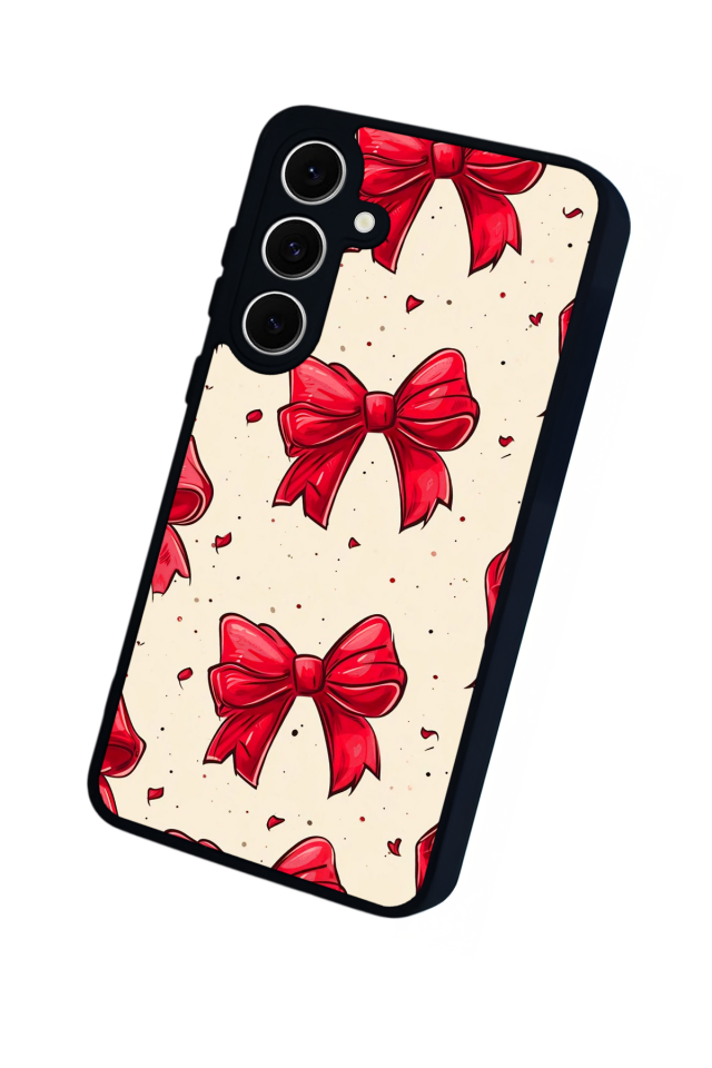 Samsung Galaxy S24 FE Uyumlu Kurdele Tasarımlı Glossy Premium Kılıf