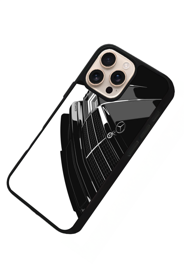 iPhone 16 Pro Uyumlu Mercedes Tasarımlı Glossy Premium Kılıf