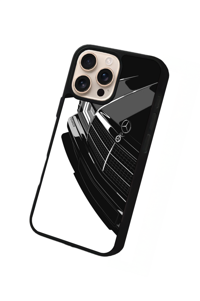 iPhone 16 Pro Uyumlu Mercedes Tasarımlı Glossy Premium Kılıf