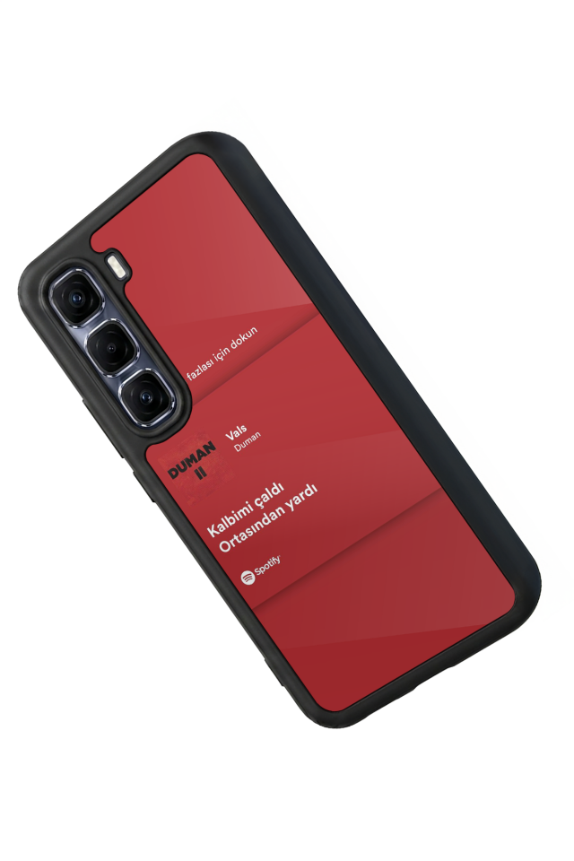 Infinix Hot 60 Pro Plus Uyumlu Sarki Sozleri Tasarımlı Glossy Premium Kılıf