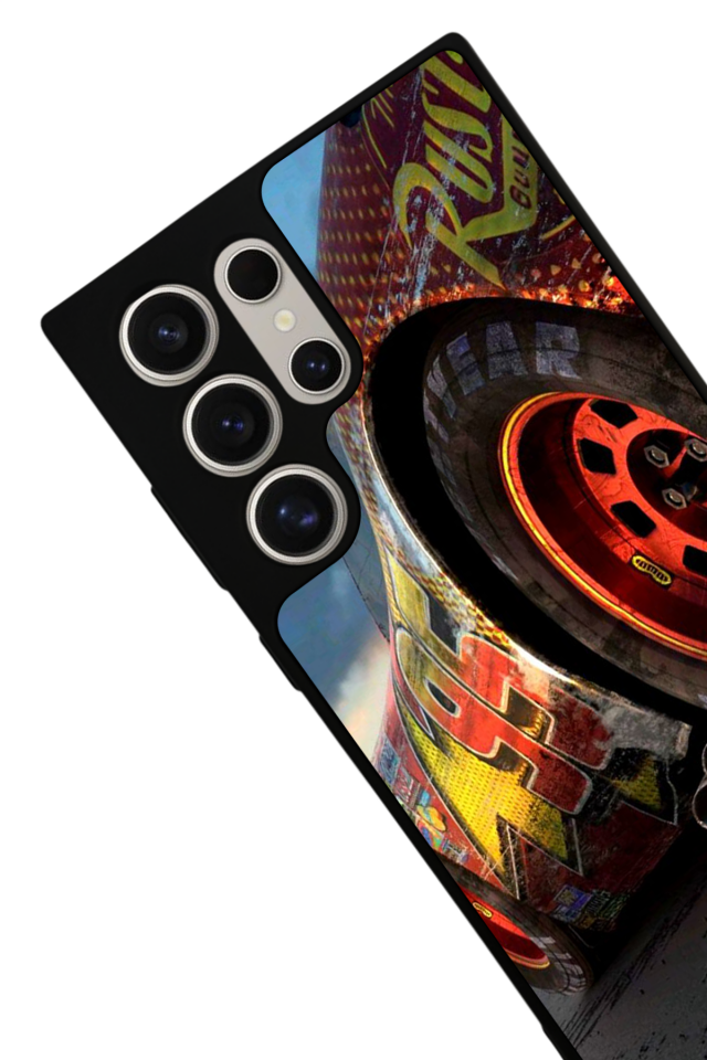 Samsung Galaxy S24 Ultra Uyumlu Şimsek McQueen Tasarımlı Glossy Premium Kılıf