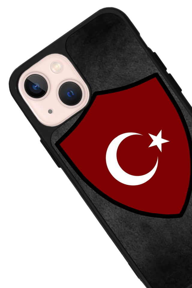 iPhone 14 Plus Uyumlu Türk Bayragi Tasarımlı Glossy Premium Kılıf