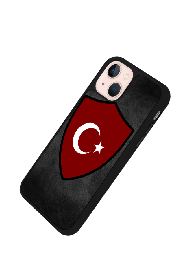 iPhone 14 Plus Uyumlu Türk Bayragi Tasarımlı Glossy Premium Kılıf