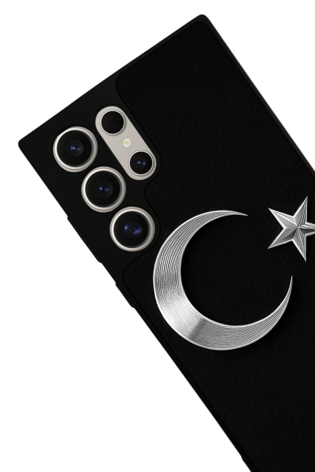 Samsung Galaxy S22 Ultra Uyumlu Türk Bayragi Tasarımlı Glossy Premium Kılıf