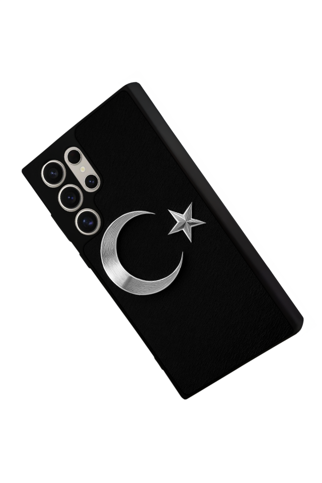 Samsung Galaxy S22 Ultra Uyumlu Türk Bayragi Tasarımlı Glossy Premium Kılıf