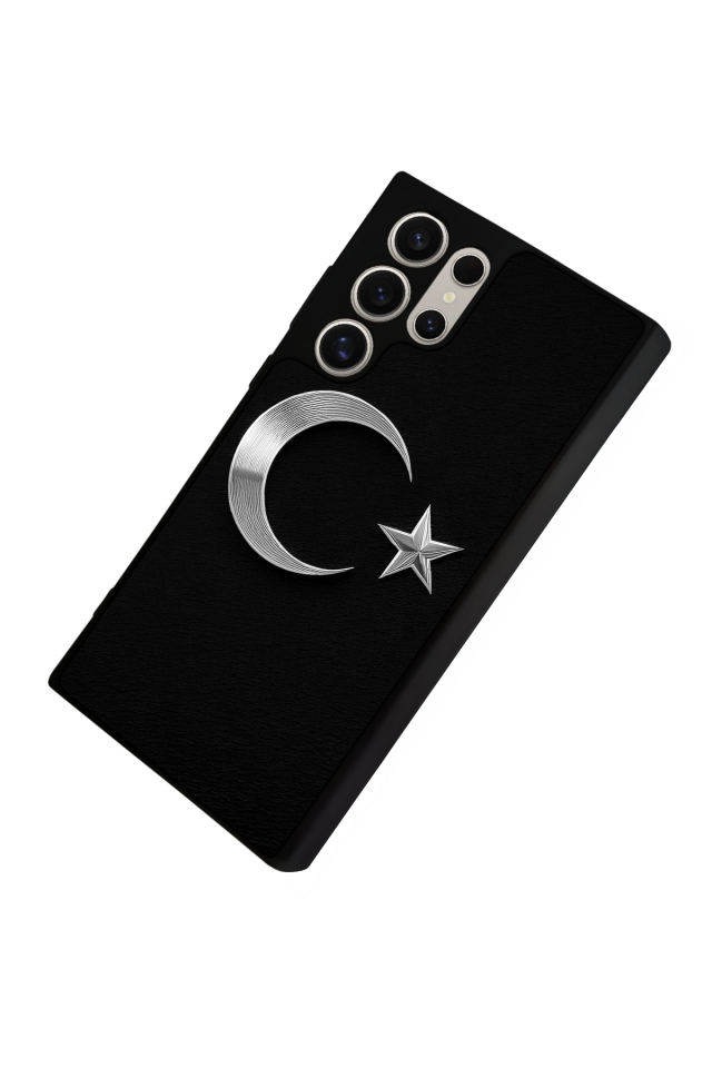 Samsung Galaxy S22 Ultra Uyumlu Türk Bayragi Tasarımlı Glossy Premium Kılıf