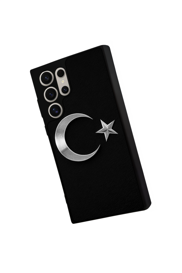 Samsung Galaxy S22 Ultra Uyumlu Türk Bayragi Tasarımlı Glossy Premium Kılıf