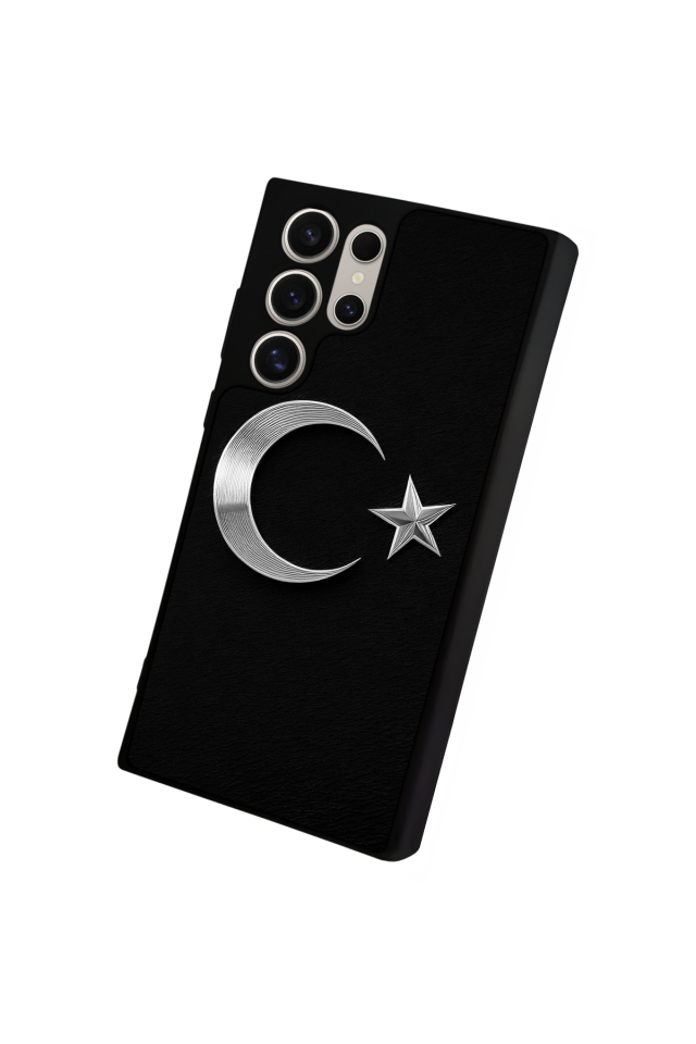 Samsung Galaxy S22 Ultra Uyumlu Türk Bayragi Tasarımlı Glossy Premium Kılıf