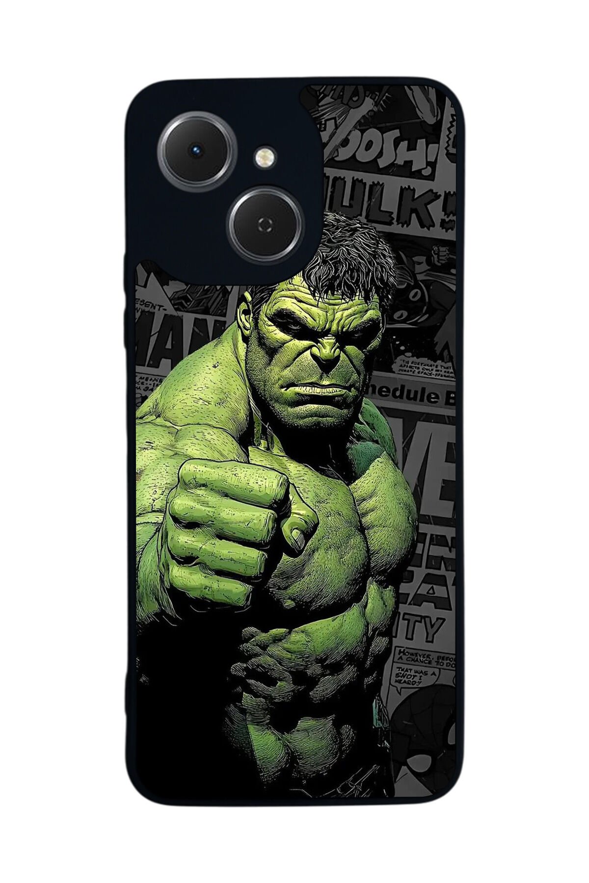 Tecno Spark 40C Uyumlu Hulk Tasarımlı Glossy Premium Kılıf