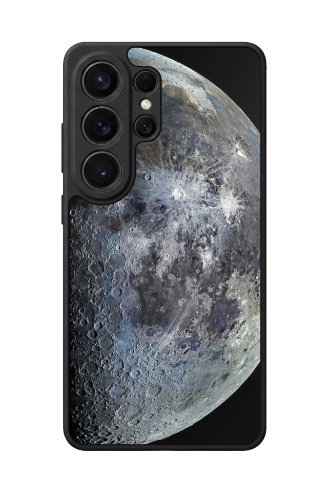 Samsung Galaxy S26 Ultra Uyumlu Ay Tasarımlı Glossy Premium Kılıf