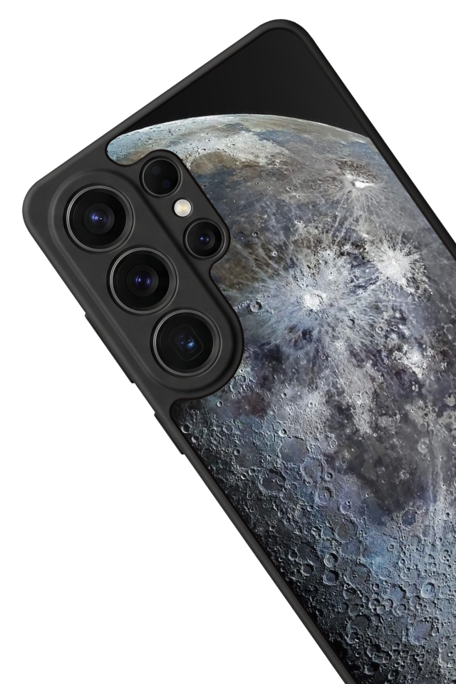 Samsung Galaxy S26 Ultra Uyumlu Ay Tasarımlı Glossy Premium Kılıf