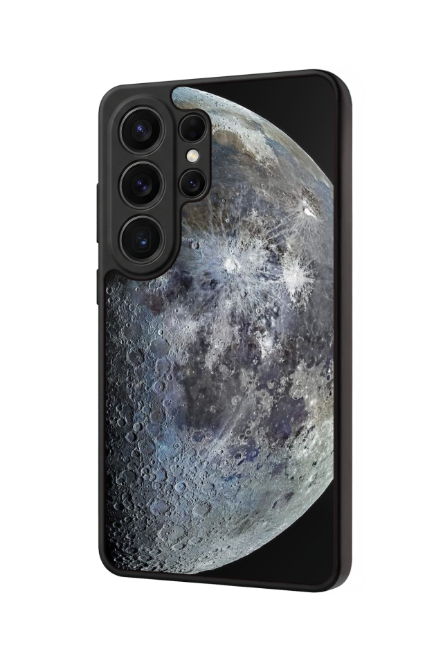 Samsung Galaxy S26 Ultra Uyumlu Ay Tasarımlı Glossy Premium Kılıf